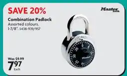 Home Hardware Combination padlock offer