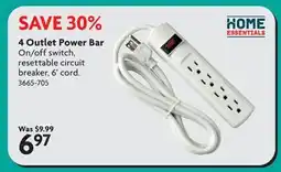 Home Hardware 4 Outlet Power Bar offer