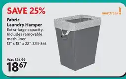 Home Hardware Fabric Laundry Hamper offer
