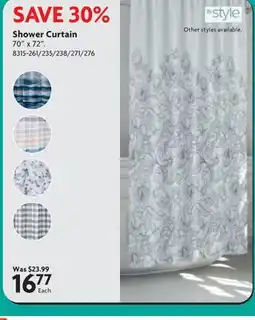 Home Hardware Shower Curtain offer