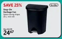 Home Hardware Step-On Garbage Can offer