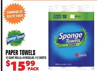 Len's Mill Stores SPONGETOWELS PAPER TOWELS offer