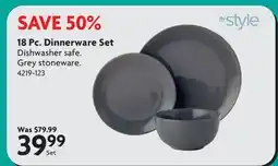 Home Hardware 18 Pc. Dinnerware Set offer