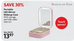 Home Hardware Portable LED Mirror Makeup Case offer
