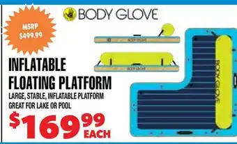 Len's Mill Stores INFLATABLE FLOATING PLATFORM offer