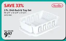 Home Hardware STERILITE 2 Pc. Dish Rack & Tray Set offer