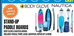 Len's Mill Stores BODY GLOVE STAND-UP PADDLE BOARDS offer