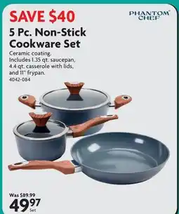 Home Hardware 5 Pc. Non-Stick Cookware Set offer