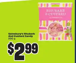 Chalo FreshCo Sainsbury's Rhubarb And Custard Candy 200 g offer