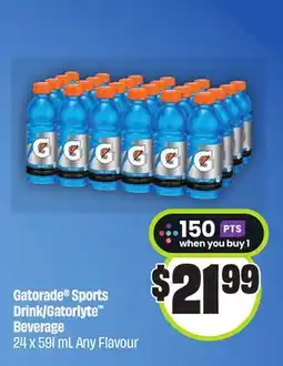 Chalo FreshCo Gatorade Sports Drink/Gatorlyte Beverage 24 x 591 mL Any Flavour offer