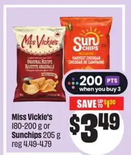 Chalo FreshCo Miss Vickie's 180-200 g or Sunchips 205 g offer