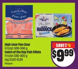 Chalo FreshCo High Liner Pan-Sear Frozen 500-540 g Catch of the Day Fish Fillets Frozen 580-800 g offer