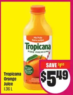 Chalo FreshCo Tropicana Orange Juice 1.36 L offer
