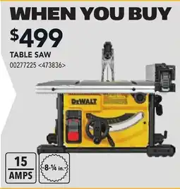 RONA TABLE SAW offer