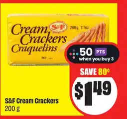 Chalo FreshCo S&F Cream Crackers 200 g offer