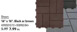RONA GROUND SMART 16 x 16. Black or brown rubber pavers offer