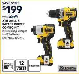 RONA XTR DRILL & IMPACT DRIVER COMBO KIT offer