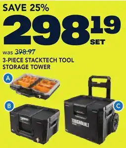 RONA RONA 3-PIECE STACKTECH TOOL STORAGE TOWER offer