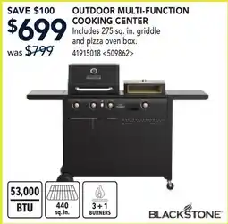 RONA OUTDOOR MULTI-FUNCTION COOKING CENTER offer