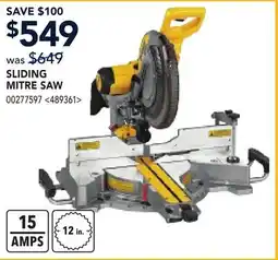RONA DEWALT SLIDING MITRE SAW offer