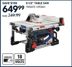 RONA 8-1/2 TABLE SAW offer