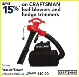 RONA LEAF BLOWERS AND HEDGE TRIMMERS Vacuum/blower offer