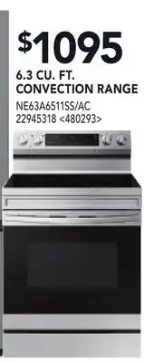 RONA 6.3 CU. FT. CONVECTION RANGE offer