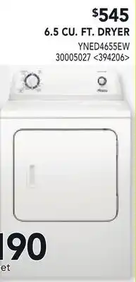 RONA AMANA 6.5 CU. FT. DRYER offer