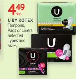 IDA Pharmacy U BY KOTEX offer