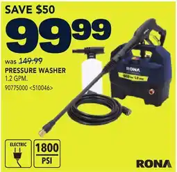 RONA PRESSURE WASHER offer
