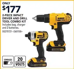 RONA 2-PIECE IMPACT DRIVER AND DRILL TOOL COMBO KIT offer