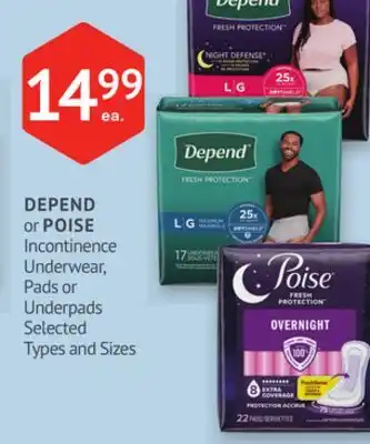 IDA Pharmacy DEPEND or POISE offer
