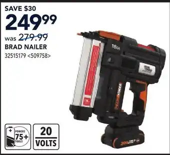 RONA WORX BRAD NAILER offer