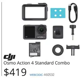 Vistek dji Osmo Action 4 Standard Combo offer
