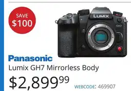 Vistek Panasonic Lumix GH7 Mirrorless Body offer
