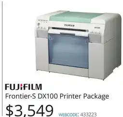 Vistek Fujifilm Frontier-S DX100 Printer Package offer