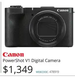 Vistek PowerShot V1 Digital Camera offer