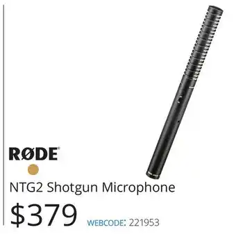 Vistek NTG2 Shotgun Microphone offer