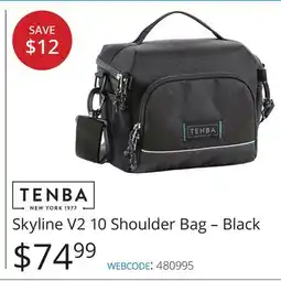 Vistek Skyline V2 10 Shoulder Bag – Black offer