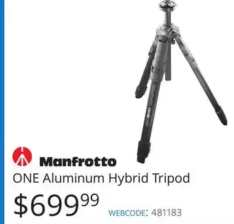 Vistek ONE Aluminum Hybrid Tripod offer