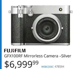 Vistek GFX100RF Mirrorless Camera-Silver offer