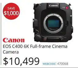 Vistek EOS C400 6K Full-frame Cinema Camera offer