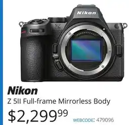 Vistek Nikon Full-frame Mirrorless Body offer