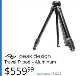 Vistek peak design Travel Tripod – Aluminum offer