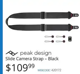 Vistek Slide Camera Strap – Black offer