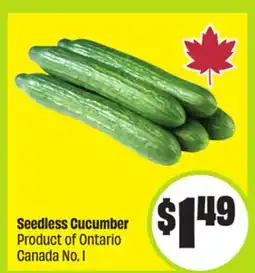 FreshCo Seedless Cucumber Product of Ontario Canada No. 1 offer
