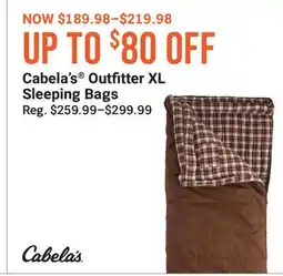 Cabela's Cabela's Outfitter XL Sleeping Bags offer