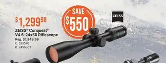 Cabela's ZEISS Conquest V4 6-24x50 Riflescope offer
