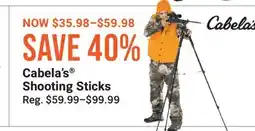 Cabela's Cabela's Shooting Sticks offer