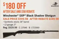 Cabela's Winchester SXP Black Shadow Shotgun offer